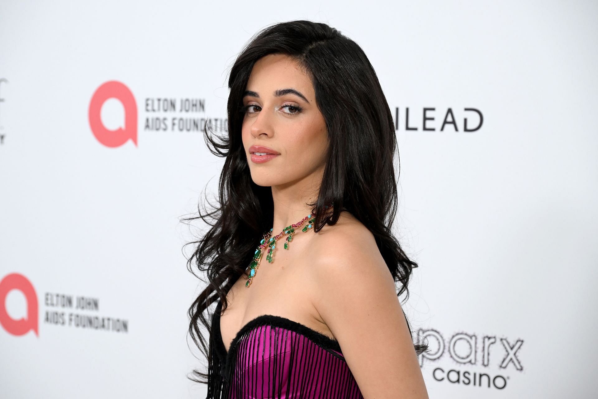 Camila Cabello at the Elton John AIDS Foundation's 33rd Annual Academy Awards viewing party - Red Carpet - (Image via Getty)